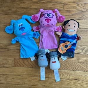 Blues Clues Hand Puppets EUC
